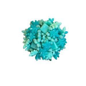 Hong Kong Vintage Cha Cha Style Acrylic Brooch